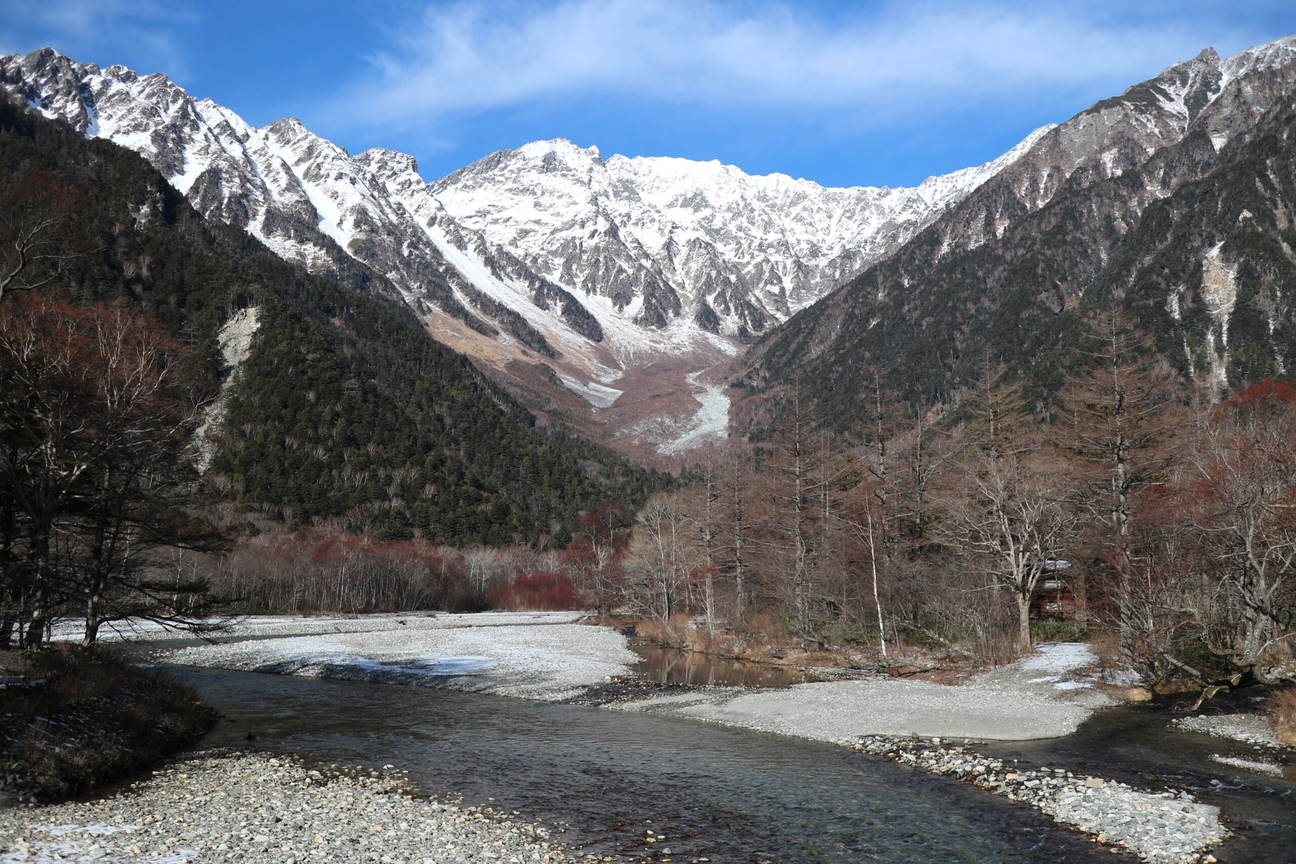 穂高連峰 開山したて