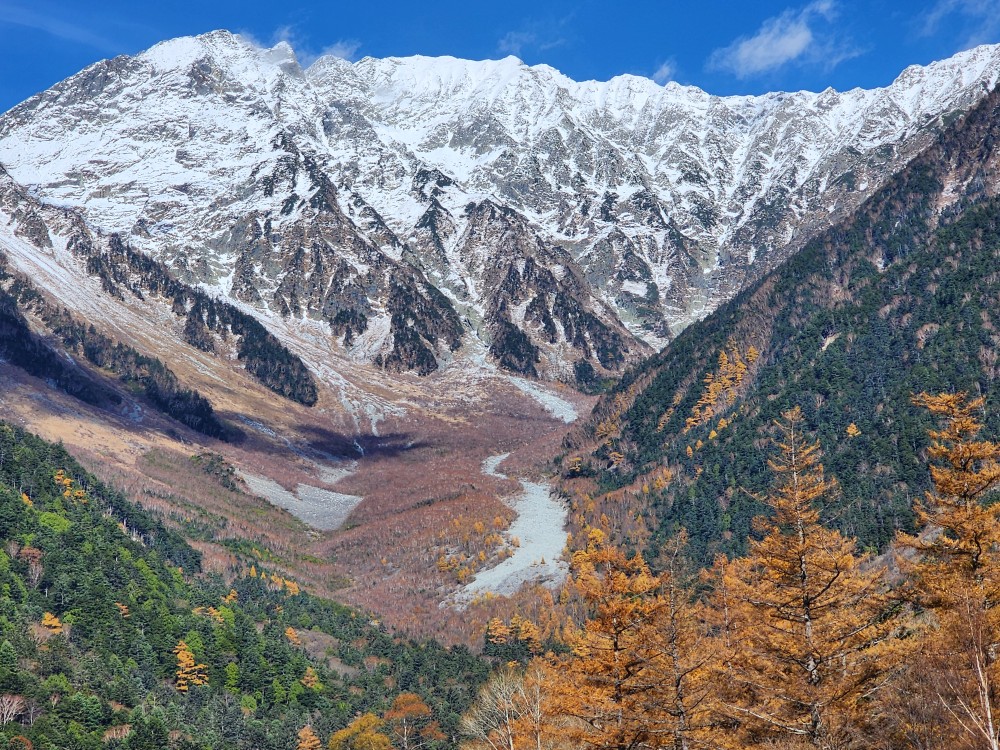 THE PARKLODGE上高地に宿泊してみる初冠雪の穂高連峰