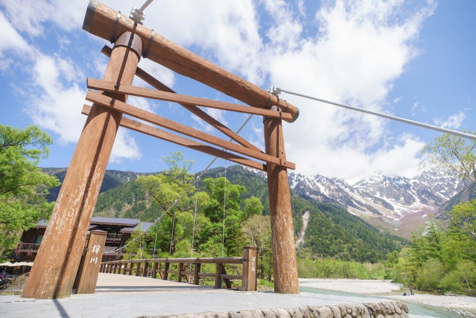 河童橋 穂高連峰